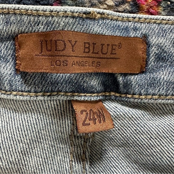 Judy Blue Plus High Rise Front Yoke Retro Wide Leg Light Wash 24W - Picture 7 of 9